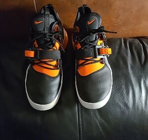 Nike Black and Orange Sneakers